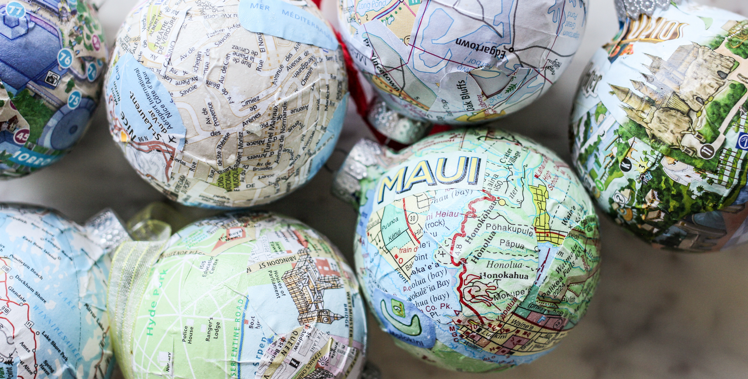 Map Christmas Ornaments