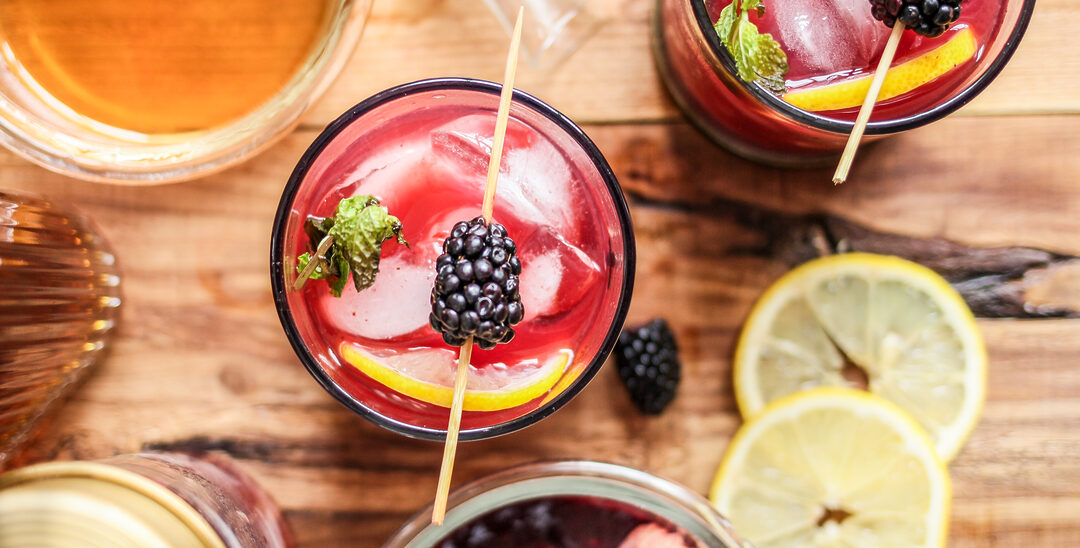 Blackberry Smash Whisky Cocktail TWO Ways | Lilies and Loafers