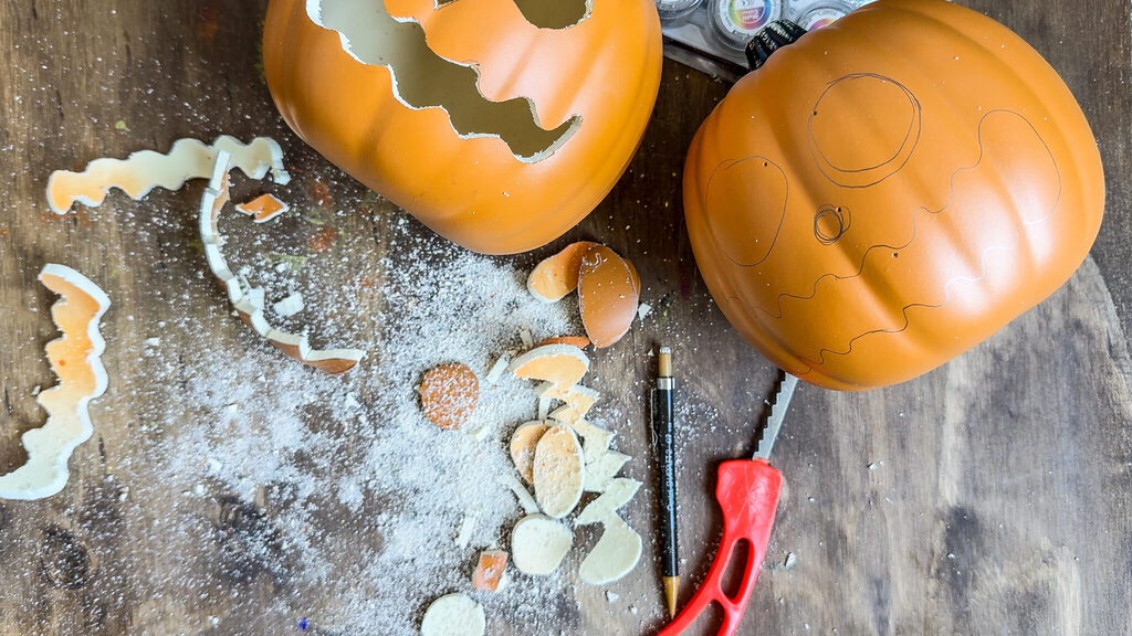 Floating pumpkins