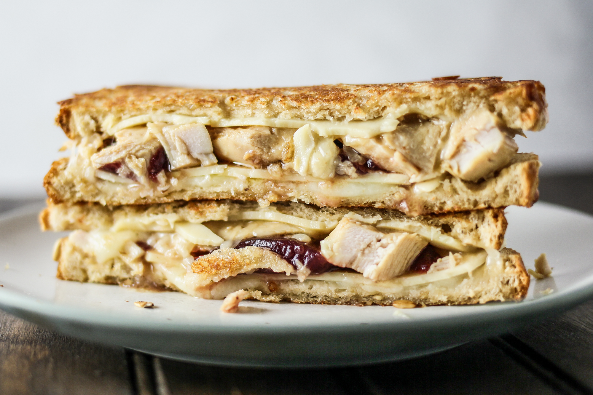 Turkey and Cranberry Grilled Cheese