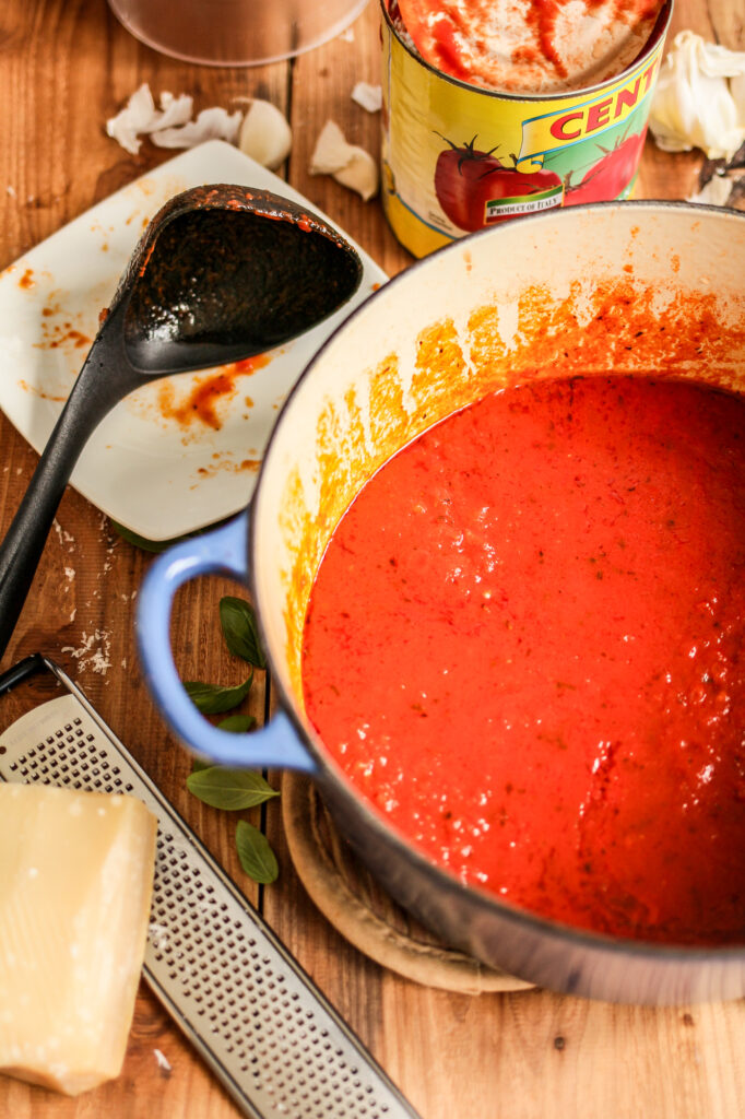 Homemade red sauce