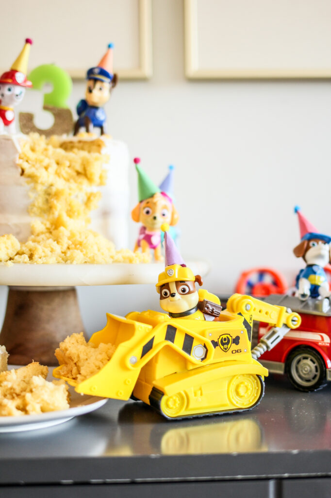 Rubble paw patrol cake topper