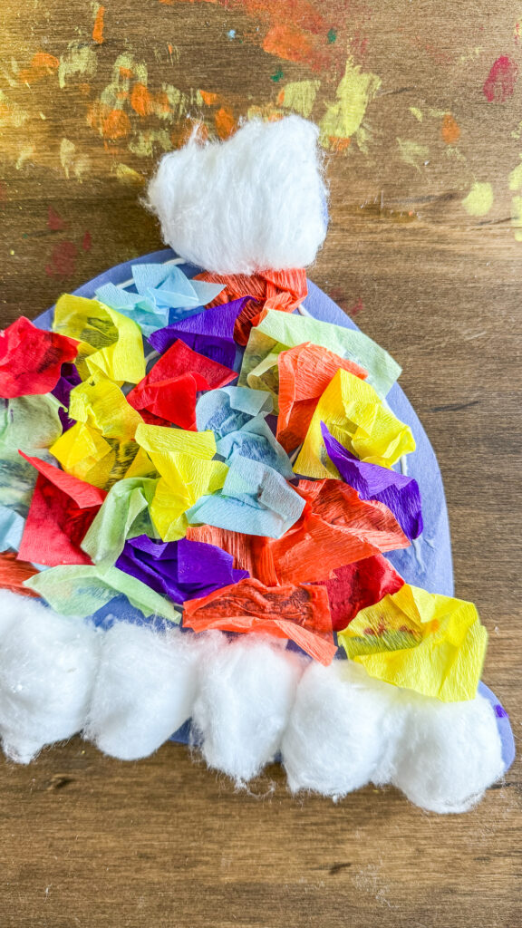 Easy Crepe Paper Winter Hat Craft for Kids