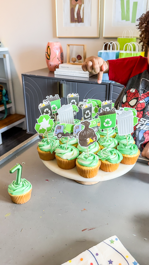 Recycling Birthday Party Cupcakes