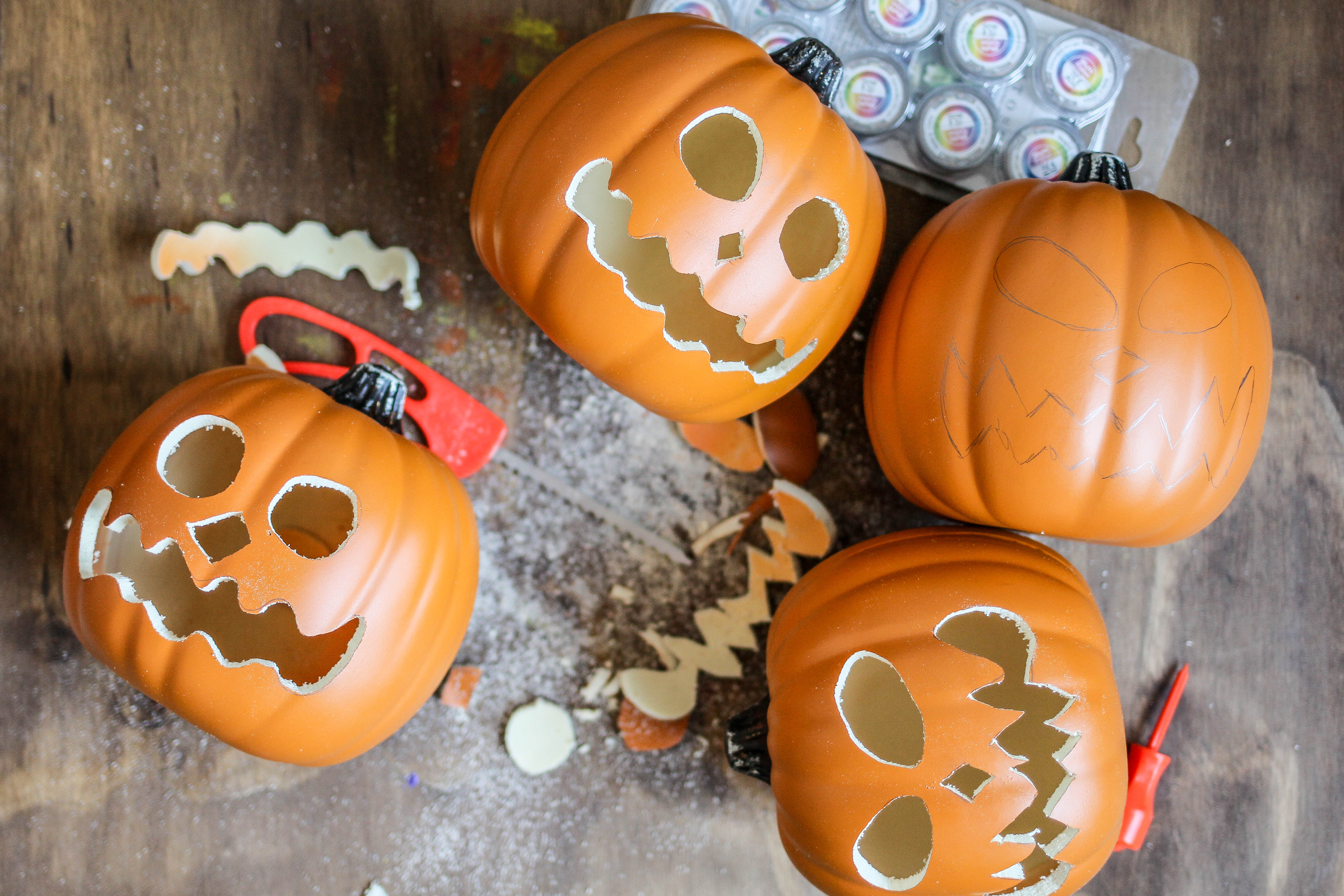 Carving Floating pumpkins