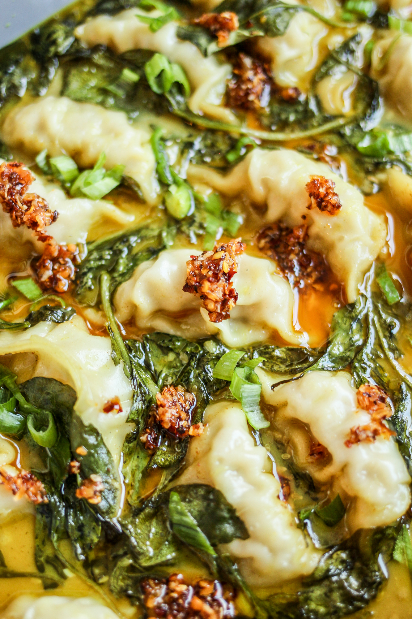 Trader Joe's Dumpling Bake in Yellow Thai Sauce