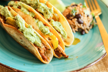 Chicken taco quesadillas