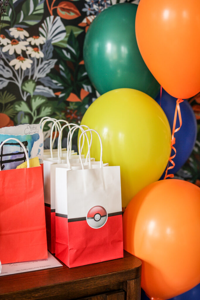 Pokemon birthday party goody bags