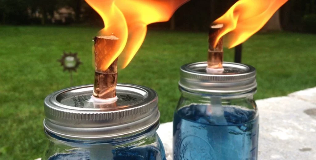 Mason Jar Citronella Candles